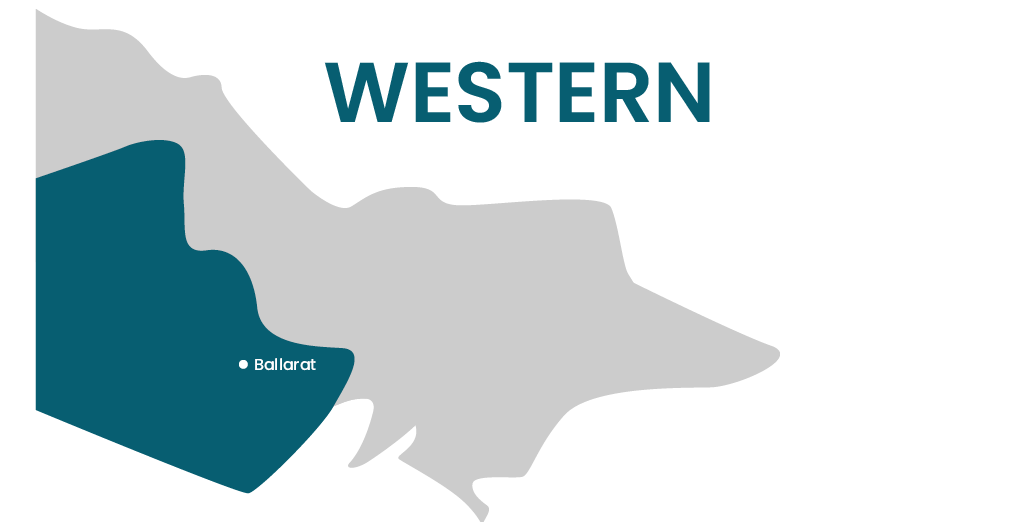 Map of western victoria showing ballarat