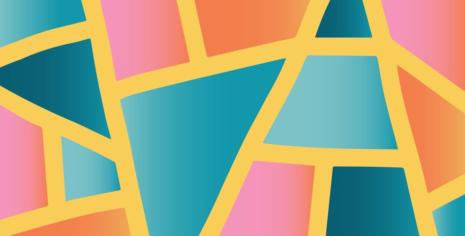 Multi coloured shapes