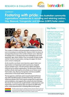 Fostering with Pride Snapshot